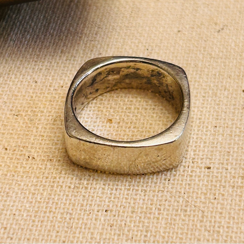 Sterling Silver Square Shape Ring - image 2